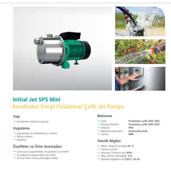 PASLANMAZ JET POMPA