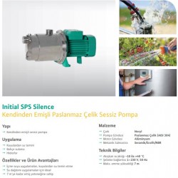 WILO Initial SPS Silence 5-58 Sessis Jet Pompa  0,75Hp 